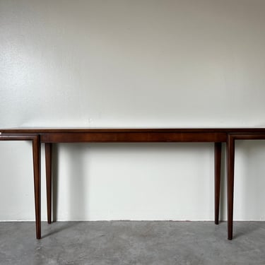 70's Mid-century  Wood Console  table 