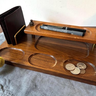 Swank wooden dresser valet tray - 1960s vintage | NextStage Vintage -  Westborough, MA | ATTIC