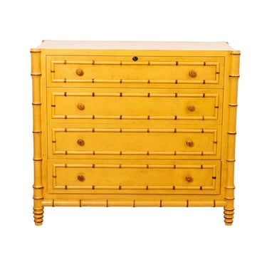 Painted Faux Bamboo Chest