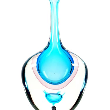 Colorful Murano Glass Vase by Fabio Tosi for Cenedese