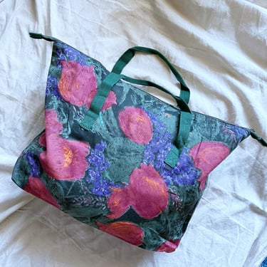 Vintage 90's Oversized Cotton Bag, Deadstock 