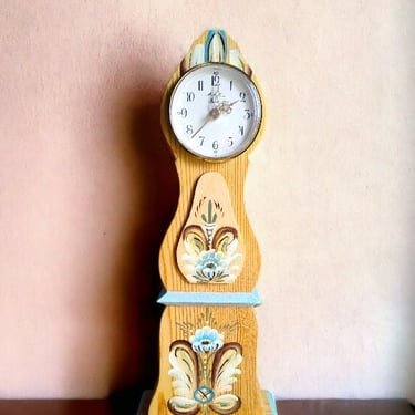 Authentic Swedish Nils Olsson desktop grandfather clock Swedish Nils Olsson desktop grandfather clock Scandinavian style Collectible Clock 