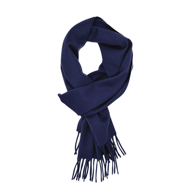 TBCo. NAVY CASHMERE SCARF MADE IN SCOTLAND