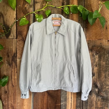 Vintage 50s Wash and Wear Windy Bay waterproof rain/wind Jacket Rayon Syl-Mer size M to L 