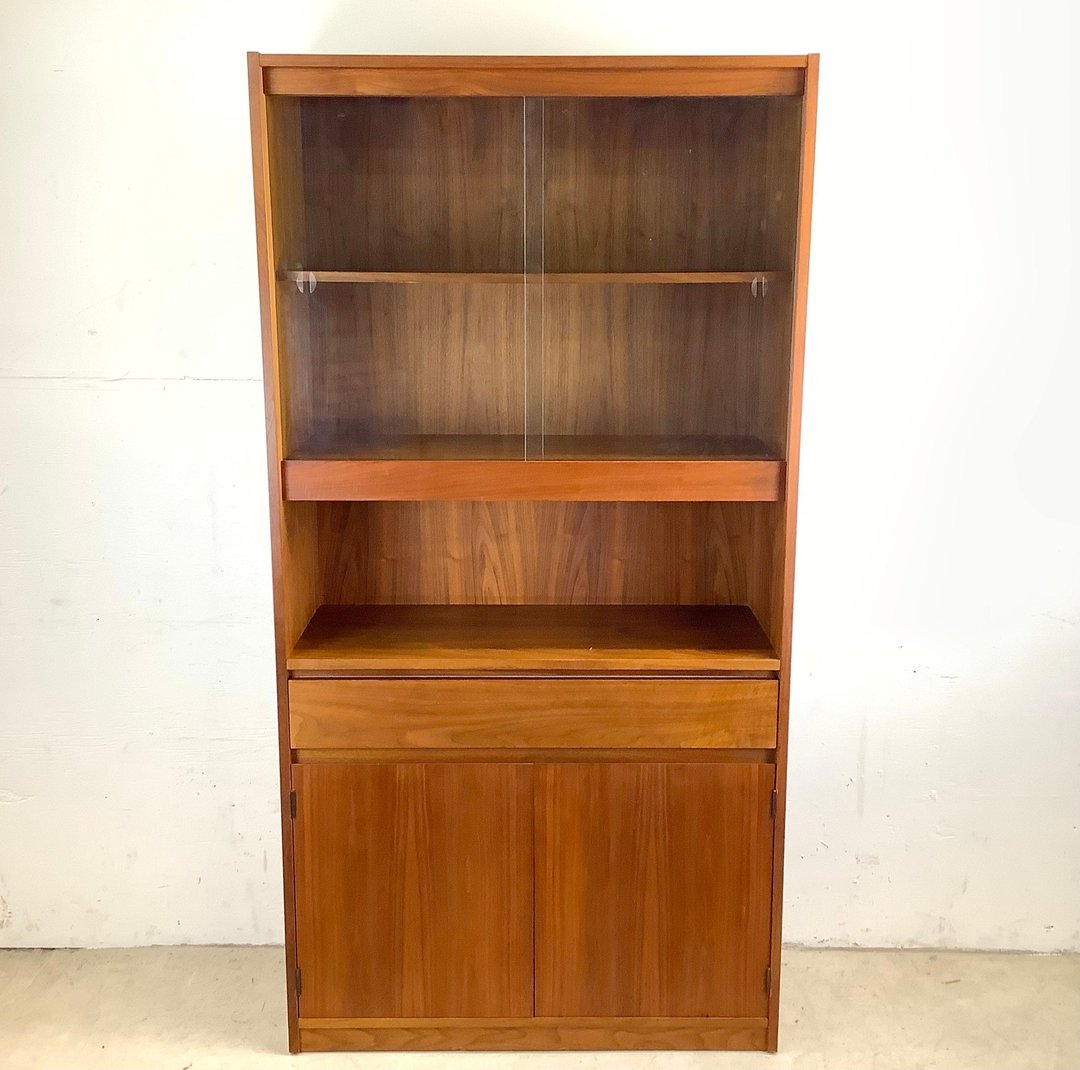 Vintage Modern Teak Bookcase With Display Second Hand Stories