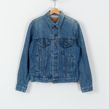 80s Levis Denim Jacket - Men's Small, Women's Medium | Vintage Made In USA Unisex Jean Trucker Jacket 