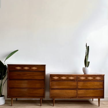 Pair of Vintage Mid Century Dressers