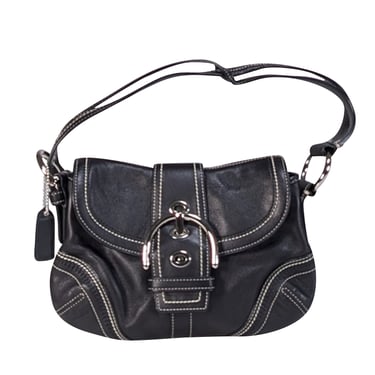 Coach - Black Leather Shoulder Bag