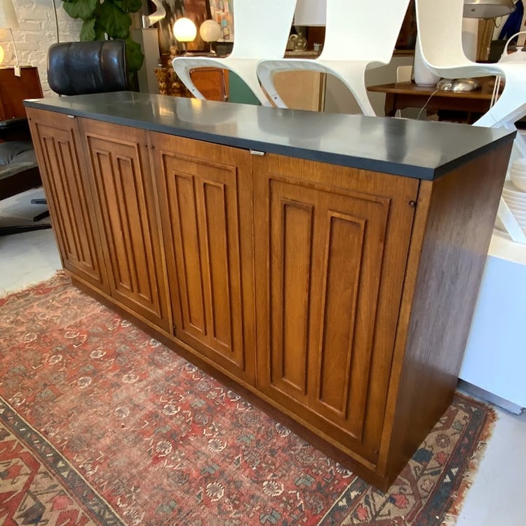 Mid-Century Modern Credenza by Broyhill Premier Sculptra Line, C. 1960s