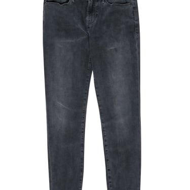 Frame - Black High-Waist Raw Hem Skinny Jeans Sz 27