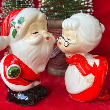 Vintage 1950s Napco Japan Spaghetti Trim Santa and | Grandma