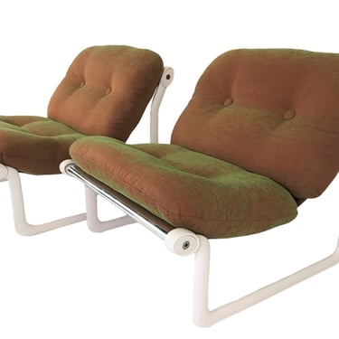 Pair of Modern Hanna-Morrison &#8220;Sling&#8221; Lounge Chairs by Knoll 1973