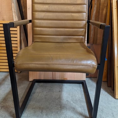 Leather Desk Chair 21.5 x 34.5 x 19.75