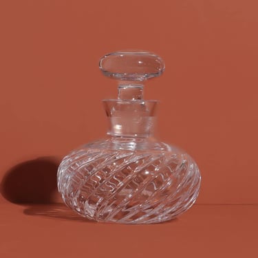 Vintage Crystal Perfume Bottle, Glass Perfume Bottle, Vintage Glass Decor 