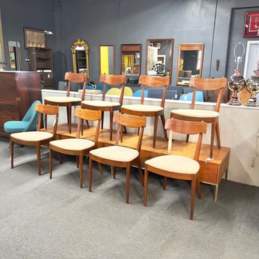 Set of 8 Kipp Stewart for Drexel Dining Chairs