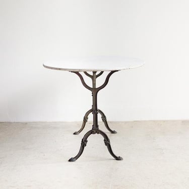 Oval Marble Bistro Table