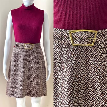 1970's Two Piece Set Day Dress and Blazer Medium 