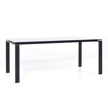 Room & Board Contemporary Black Glass and Metal Dining Table - Contemporary 