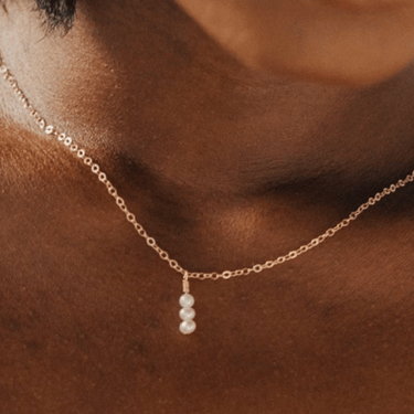 Three-Tiered Freshwater Pearl Necklace