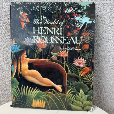 Vintage 1982 art book the World of Henri Rousseau by Yann le Pichon 