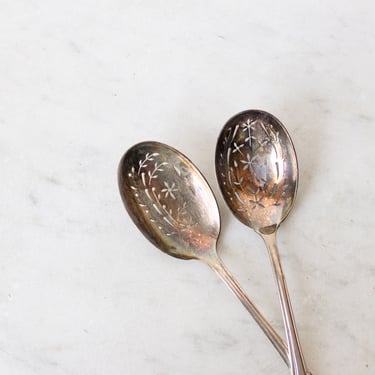 Pair of Silver Sugar Spoons