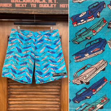 Vintage 1980's “Life's a Beach” Skull Print Shorts Surf | Vintage