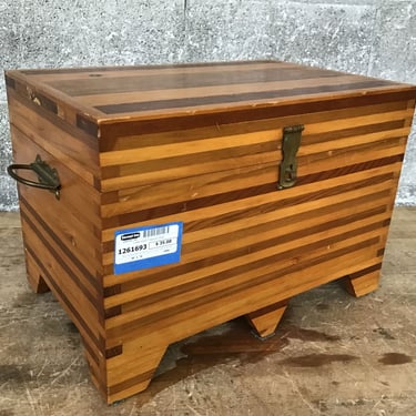 Lined Wood Treasure Chest (Seattle)