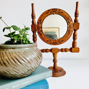 Wooden Dresser Top Mirror