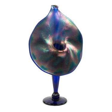 Rick Strini Jack-in-the-Pulpit Iridescent Glass Vase | Bluff St Props ...