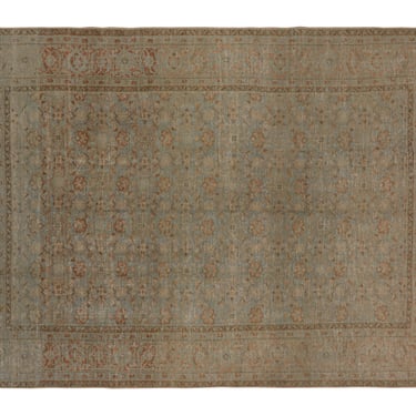 Vintage Tabriz Rug - 9'9 x 6'9