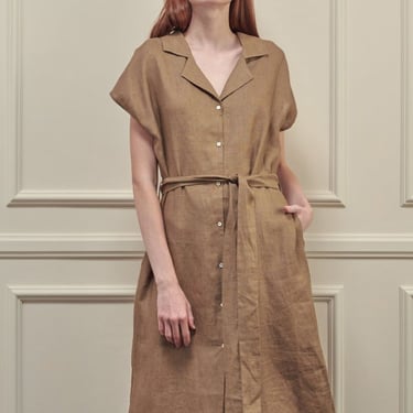 a mente Button down shirts dress - Mocha