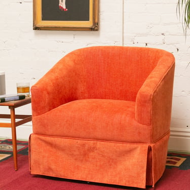 Betsy Orange Swivel Chair