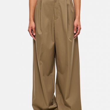 Loewe Pants Woman Brown