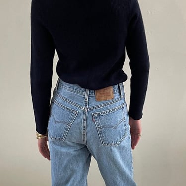 80s Levis 501 faded jeans / vintage light faded soft worn high waisted button fly womens Levis 501 0193 jeans | 28 x 32 