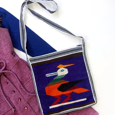 Super Cute Vintage Colorful Bird Boho Hippie Bag 