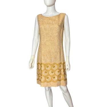 Talento 1960s Tweed Shift Dress 