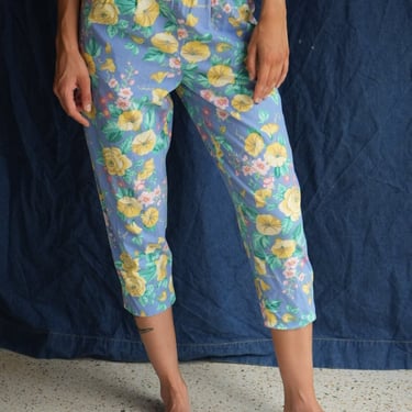 High waist granny pants / 90s Floral Pants / Coastal Grandmother / Florida Pants 