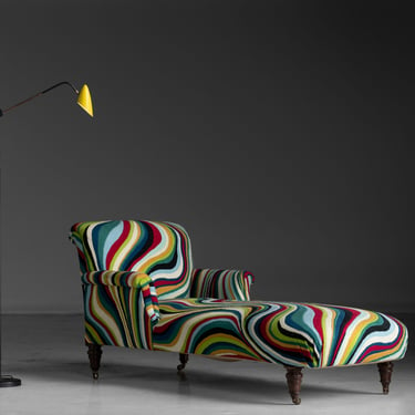 Tricolor Lamp / Daybed in Pierre Frey Fabric