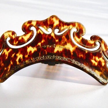Antique Victorian Piqué Tiara Comb 
