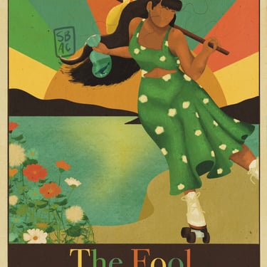 The Fool Tarot Card Art Print 