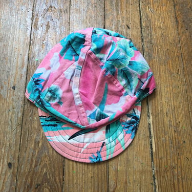 60s Tropical Print Kromer Mechanic Hat 7.5 