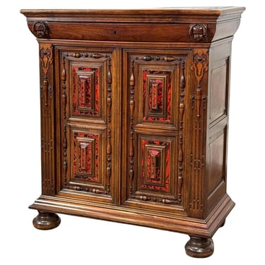 English 19th Century Frieze Cabinet w/Tortoiseshell Panels