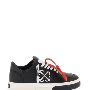 Off-White Low Leather Vulcanized Sneakers For Women