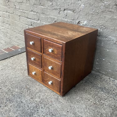 Antique Oak Card Catalog