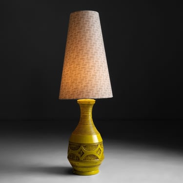 Yellow Glazed Lamp