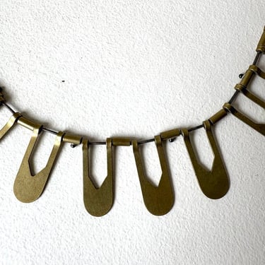 BETTER LATE THAN NEVER BRASS NECKLACE