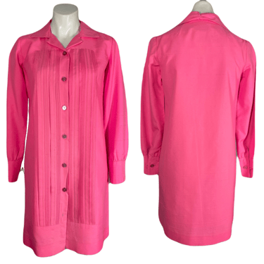 1960’s Hot Pink Oleg Cassini Dress Size S/M