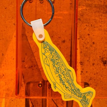 Yellow Trout Keychain