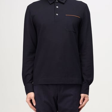 Zegna Polo Shirt Men Blue Men