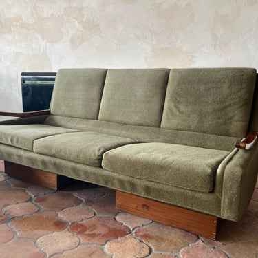 Vintage hunter green sofa
